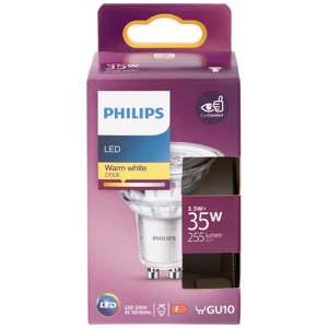 PHILIPS LED faretto  in vetro 35W GU10 2700K non dim 36°