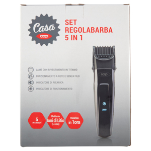 Set Regolabarba 5 in 1