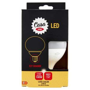 Led Globo 100W E27 Grande 1521 Lm F Luce Calda 2700 K