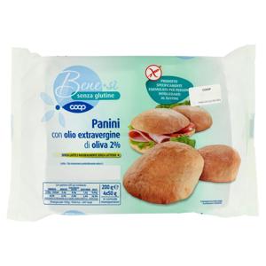 Panini con olio extravergine di oliva 2% senza glutine 4 x 50 g