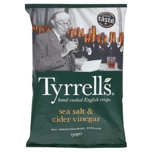 Tyrrells sea salt & cider vinegar 150 g