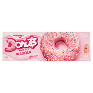 Cuorenero Tiny Donuts Fragola x3 111 g