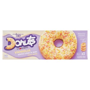 Cuorenero Tiny Donuts Vaniglia x3 111 g