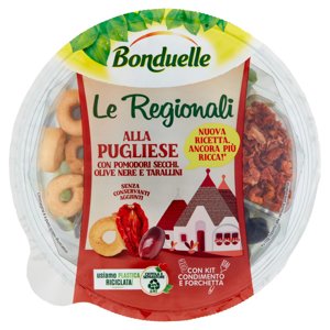 Bonduelle Le Regionali alla Pugliese con Pomodori Secchi, Olive Nere e Tarallini 130 g