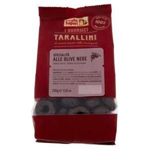 Puglia Sapori I Gourmet Tarallini Specialità alle Olive Nere 200 g