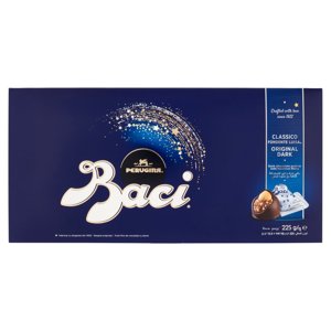 BACI PERUGINA Classico Cioccolatini ripieni al gianduia e nocciola intera Scatola Regalo 225g