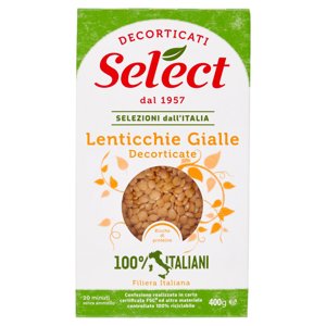 Select Selezioni dall'Italia Lenticchie Gialle Decorticate 400 g