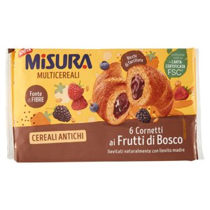 Misura Multicereali 6 Cornetti ai Frutti di Bosco 298 g