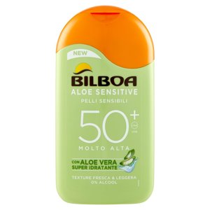 Bilboa Aloe Sensitive Pelli Sensibili 50? Molto Alta con Aloe Vera 200 ml