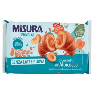 Misura Privolat 6 Cornetti all'Albicocca 298 g