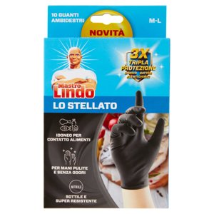 Mastro Lindo lo Stellato Guanti Ambidestri M-L 10 pz