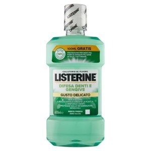 Listerine Difesa Denti e Gengive Gusto Delicato Menta Fresca 600 ml