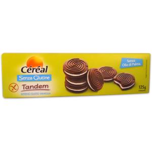 Céréal Senza Glutine Tandem Ripieno Gusto Vaniglia 8 biscotti 125 g