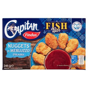 Capitan Findus Fish Bar Nuggets di Merluzzo D'Alaska 245 g