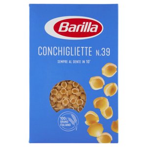 Barilla Pasta Conchigliette n.39 100% grano italiano 500 g