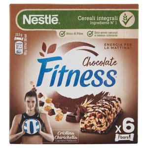 FITNESS Cioccolato Barrette di cereali con frumento, avena integrale e cioccolato 6 pezzi da 23,5g