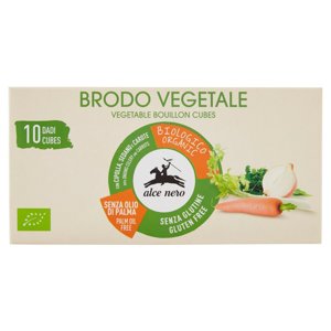 alce nero Brodo Vegetale Dadi 10 x 10 g