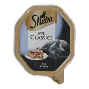 Sheba Classics Patè cibo umido gatto con Vitello e Pollo 85g