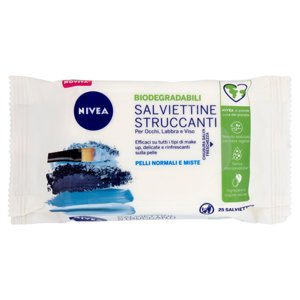 Nivea 3in1 Rinfrescanti Salviettine Struccanti Pelli Normali 25 pz