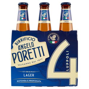 Birrificio Angelo Poretti Le Originali 4 con 4° Luppolo Italiano 33clx3