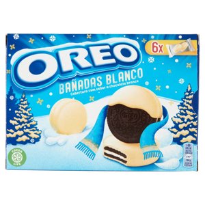 Oreo Bañadas, biscotti con copertura al cioccolato bianco - 246g