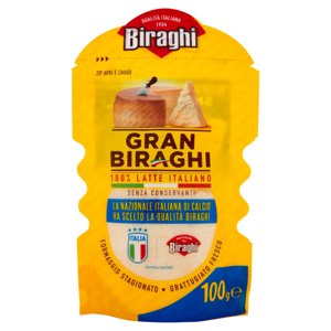 Biraghi Gran Biraghi Formaggio Stagionato Grattugiato Fresco 100 g