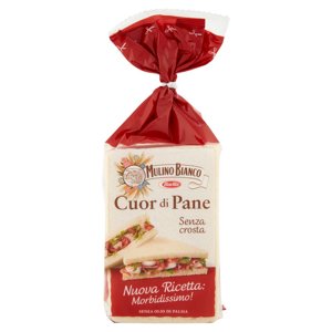 Mulino Bianco Cuor di Pane Pane Bianco Ideale per Tramezzino 325g