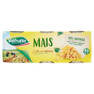 Valfrutta Mais italiano Cotto a vapore 3 x 160 g