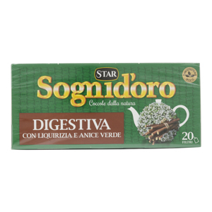 Sognid'oro le Tisane Digestiva con Liquirizia e Anice Verde bustine 20 x 2 g