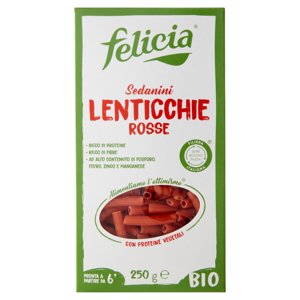 felicia Sedanini Lenticchie Rosse Bio 250 g