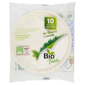 Bio Table Piatti Pizza Compostabili 10 pz