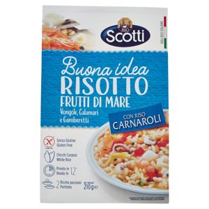 Riso Scotti Buona idea Risotto Frutti di Mare Vongole, Calamari e Gamberetti 210 g