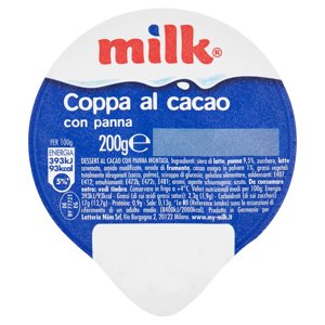 Milk Coppa al Cacao con Panna 200 g