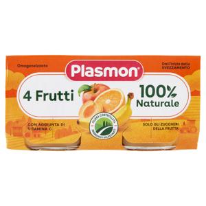 PLASMON OMO.4 FRUTTI GR.104X2