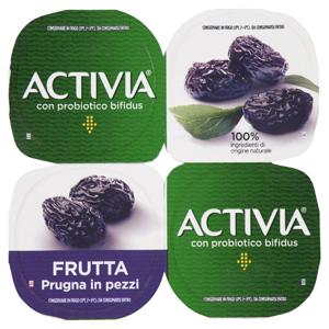 ACTIVIA FRUTTA PRUGNA GR.125X4