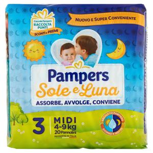 PAMPERS SOLE&LUNA MIDI X 21