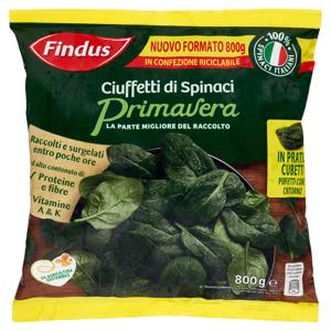 FINDUS CIUFFETTI SPINACI GR.800