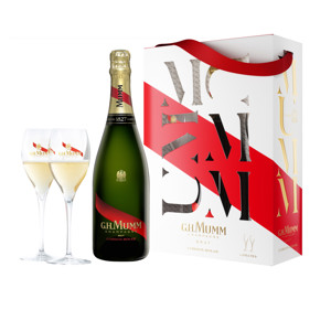 MUMM CHAMPAGNE+2 FLUTE GIFTSET