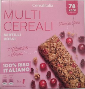 CEREALITALIA BARRETTE MIRTILLI ROS.GR126