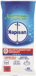 SALVIETTE DISINFETTANTI SGRASSANTI FRESH BIODEGRADABILI 40 PZ