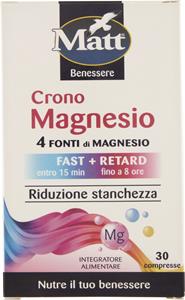 INTEGRATORE CRONO MAGNESIO FAST+RETARD RIDUZIONE STANCHEZZA 30 COMPRESSE