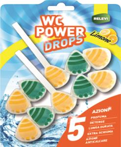 DETERGENTE WC SOLIDO POWER DROPS 2X55GR