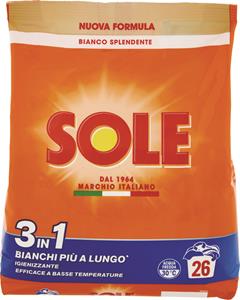 POLVERE LAVATRICE BIANCO SPLENDENTE 26 LAVAGGI 1,3 KG