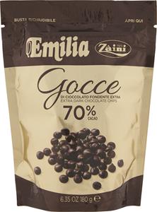 GOCCE DI CIOCCOLATO FONDENTI 70%