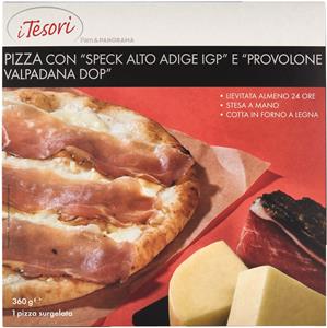 PIZZA TESORI CON SPECK ALTO ADIGE IGP E PROVOLONE VALPADANA