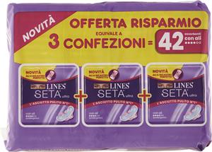 ASSORBENTI SETA ULTRA TRIO ALI 42 PEZZI