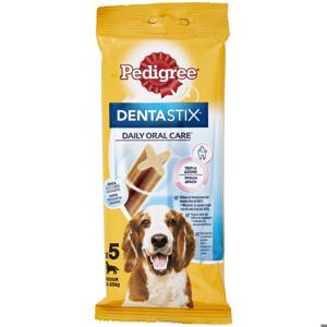 ALIMENTO PER IGENE DENTI DEL CANE PED DENTASTIX MEDIUM X5 180GR