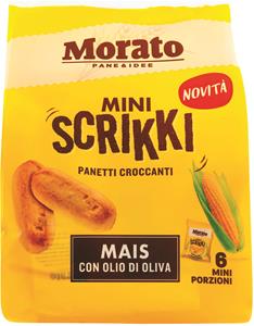 GRISSINI MORATO MINI SCRIKKI AL MAIS MONOPORZIONE 210GR