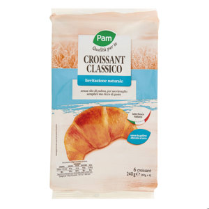 CROISSANT CLASSICO CON ZUCCHERO CRISTALLINO IN SUPERFICIE 6P