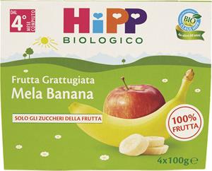 BIO MERENDA FRUTTA GRATTUGIATA MELA PERA